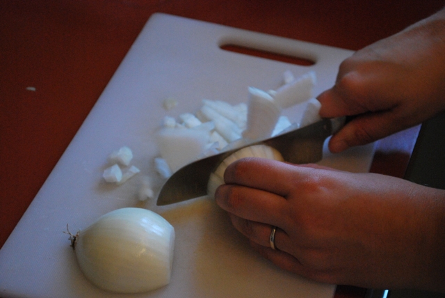 onion chopping
