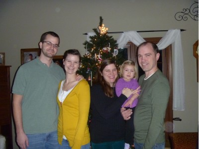 Brooke had to hold Meg's arm still for this one...