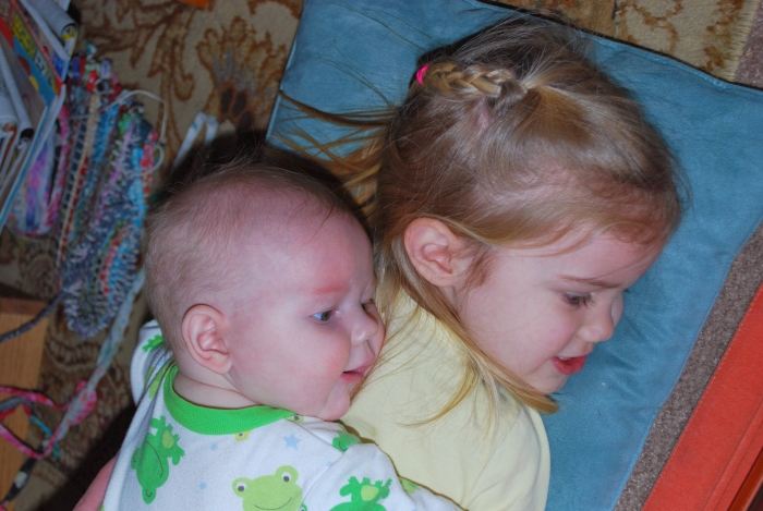 "I want to watch Busytown with you, Big Sister!"