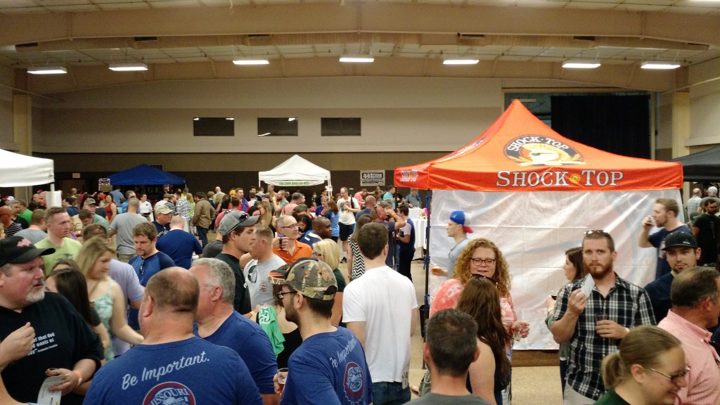 Lots of people at the Holiday Inn Expo Center