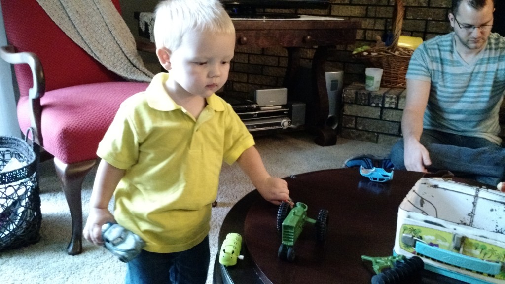 Calvin and a lot of cars...many of them old...