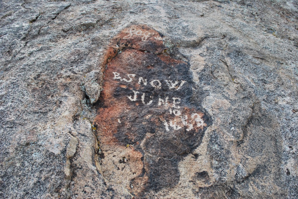 "B. Snow, June 10, 1853"